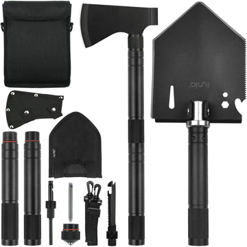 Survival Shovel Multitool with Axe